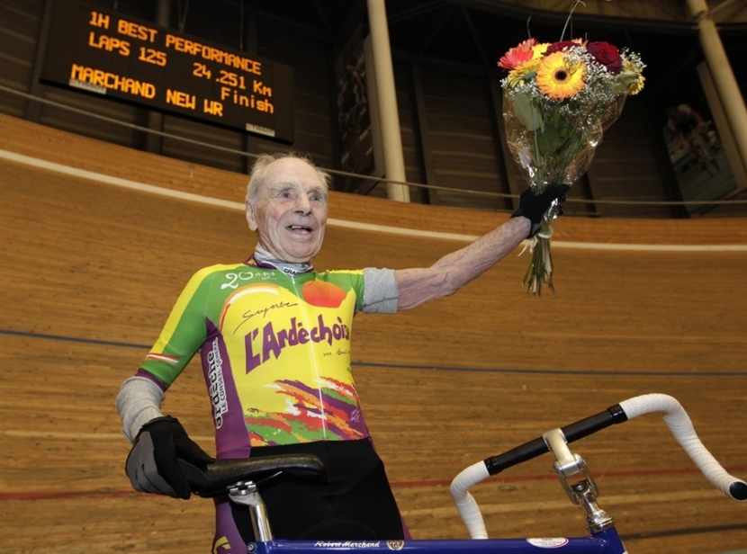 Robert Marchand, the 100 year old Monsieur Magnifcent, who rode 100km recently to celebrate his centenary.